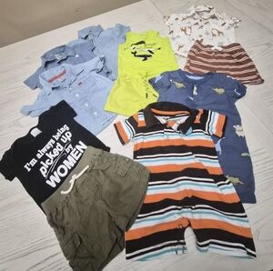 Baby Boy Summer Clothes Lot Size 6m